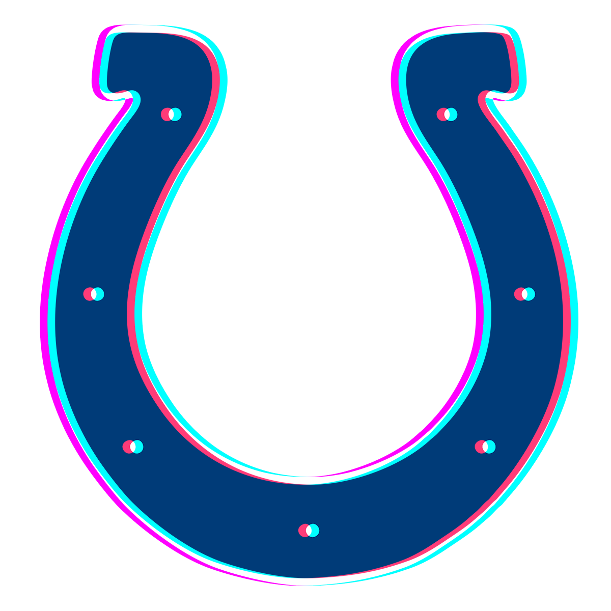 Phantom Indianapolis Colts logo decal supplier